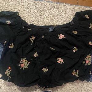 American Eagle floral crop top